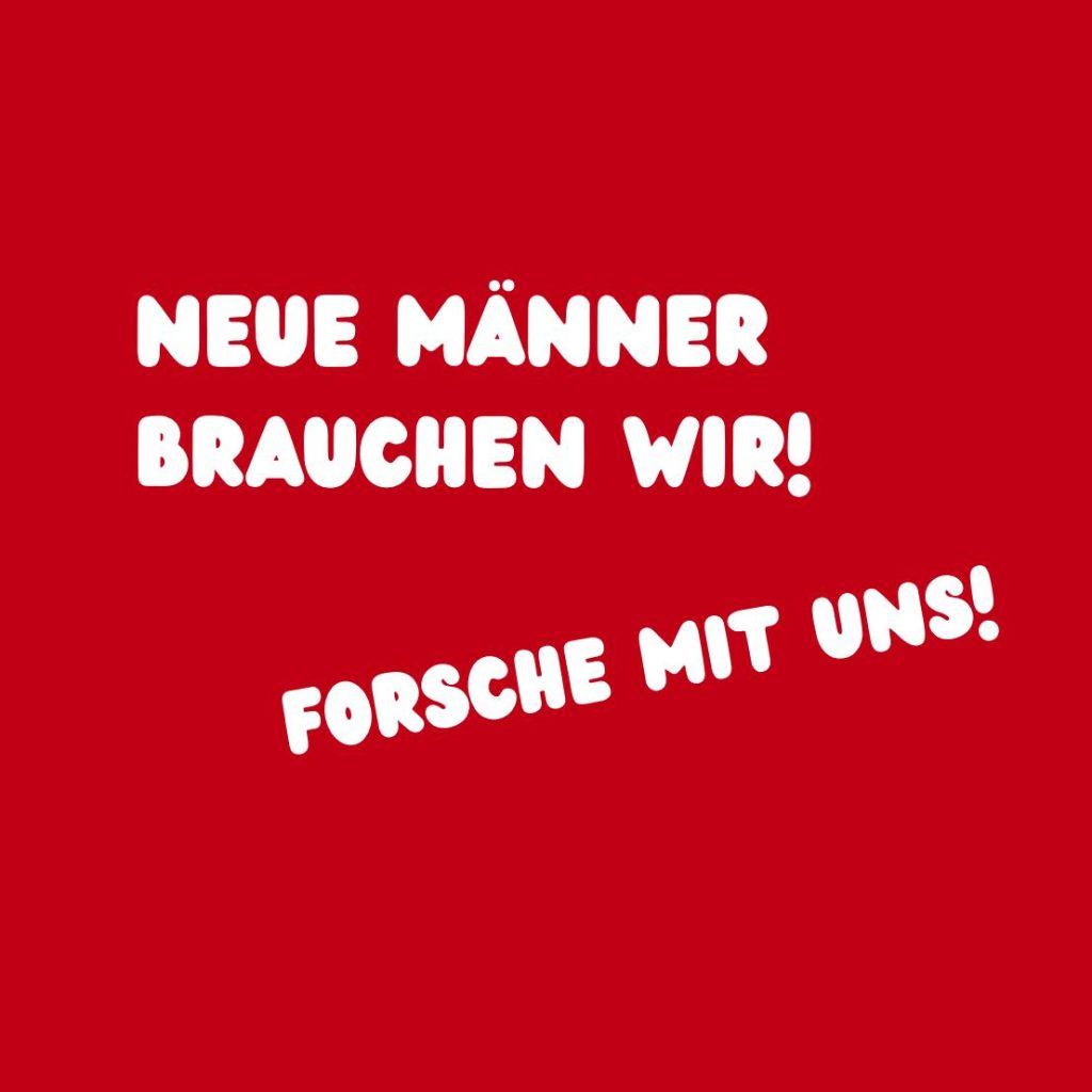 RECHERCHETAGE zu MÄNNLICHKEIT im APRIL